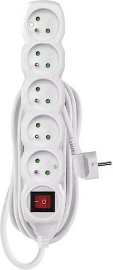 Emos Power Strip 5 Positions with Switch and Cable 7m