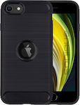 Sonique Brushed Carbon Back Cover Σιλικόνης Μαύρο (iPhone SE 2020 / SE 2022)