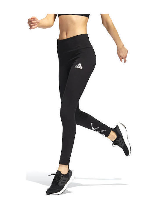 Adidas Graphique Holiday Frauen Lang Leggings Hochgeschnitten Schwarz