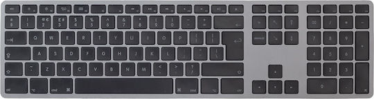 Matias Wired Aluminum Keyboard For Mac Πληκτρολόγιο Αγγλικό UK Συμβατό με Mac Space Gray