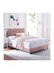 Dolores Semi-Double Bed Upholstered with Velvet Rotten Apple for Mattress 120x200cm