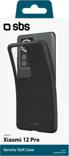 SBS Sensity Back Cover Silicon Negru (Xiaomi 12 Pro)