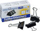 Office Point Metallic Clips 25mm Black 12pcs