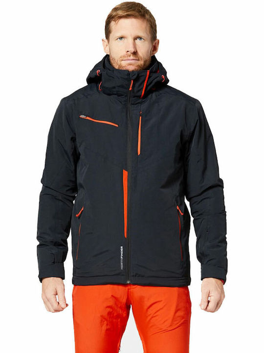 Northfinder Demetrius Men's Ski & Snowboard Jacket Black/Orange SL-BU-3503SNW-BLKORA/M