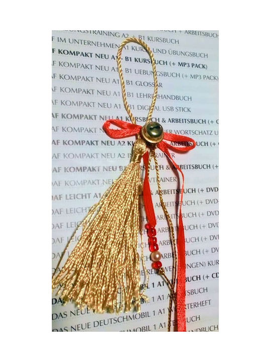 Lucrat manual Agățat Amulet Aur 12cm 1buc