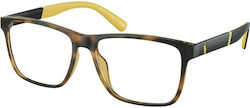 Ralph Lauren Herren Acetat Brillengestell Braun...