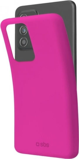 SBS Vanity Stars Silicone Back Cover Pink for Galaxy A53