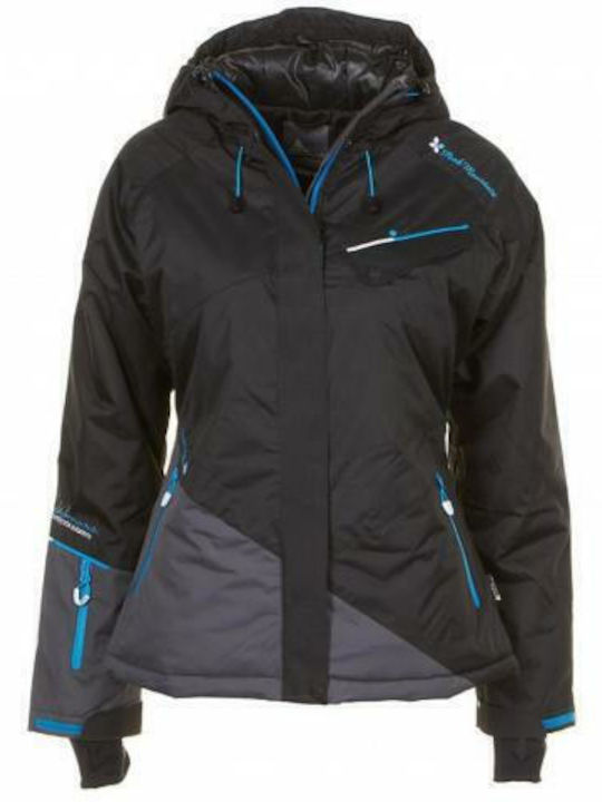Peak Mountain Artema 32-00043 Γυναικείο Μπουφάν για Σκι & Snowboard Μαύρο