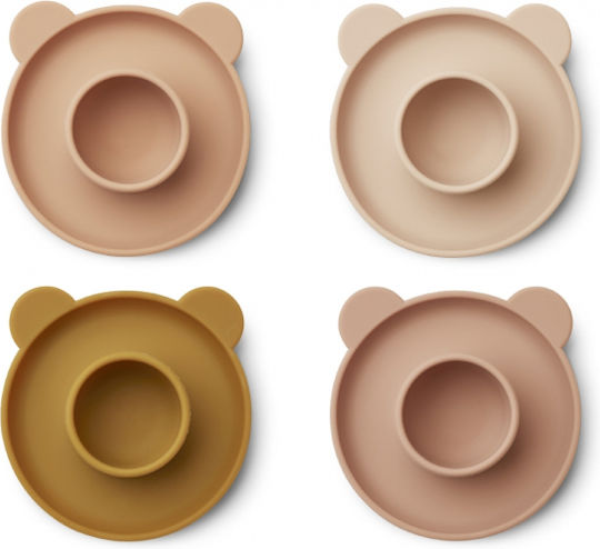 Liewood Mr Bear din Silicon 4buc