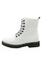 Plato Women's Combat Boots White