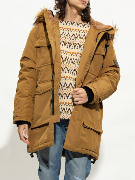 Diesel Winter Jacke Parka Braun
