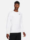 Nike Pro Warm Bluza termică pentru bărbați cu mâneci lungi Alb