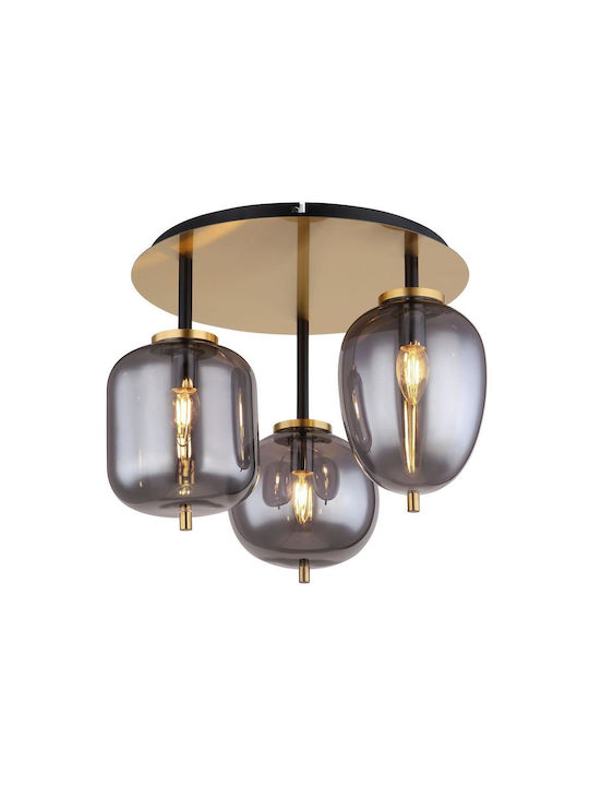 Globo Lighting Blacky Plafonieră de Tavan 46buc Cupru cu Soclu E14