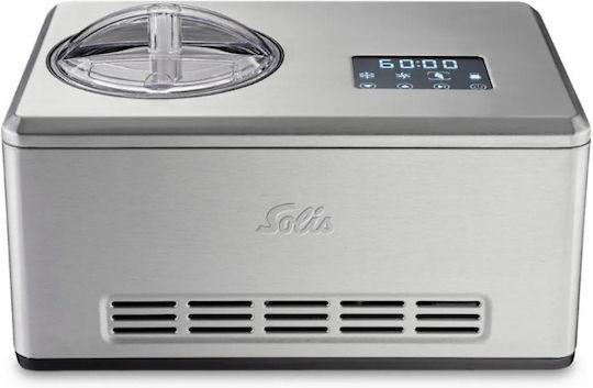 Solis Gelateria Pro Touch Παγωτομηχανή 1.5lt Ασημί