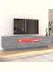 vidaXL TV-Ständer mit LED-Beleuchtung Grau M160xT35xH40cm
