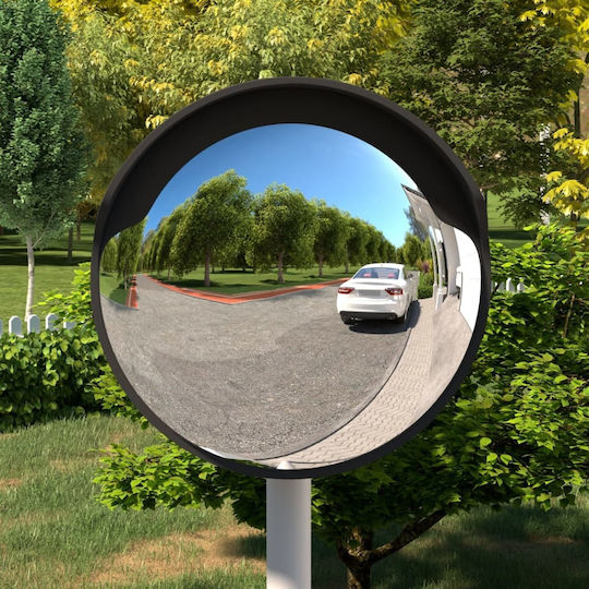 vidaXL Traffic Mirror Black