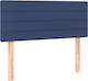 vidaXL Fabric Blue Bed Headboard 100x78cm