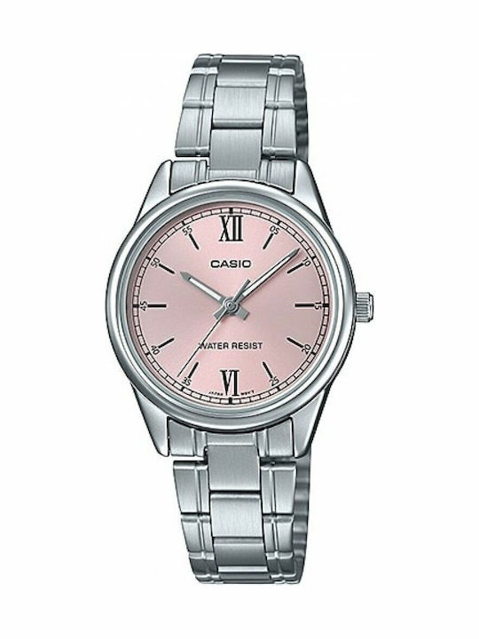 Casio Damen Uhr mit Silber Metallarmband