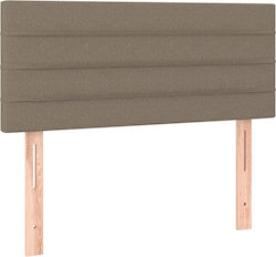 vidaXL Fabric Bed Headboard Beige / Gray 100x78cm