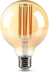 V-TAC LED-Glühbirnen für Sockel E27 und Form G95 Warmes Weiß 700lm 1Stück