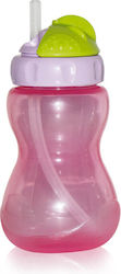 Lorelli Πλαστικό Παγούρι με Καλαμάκι Baby Care σε Ροζ χρώμα 275ml
