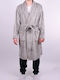 Men's velvet robe Grey