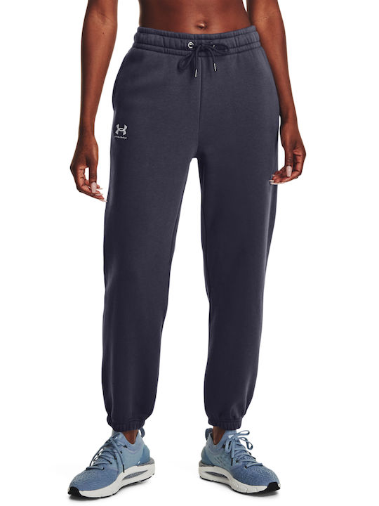 Under Armour Women's Jogger Sweatpants Tempered Steel//White Fleece