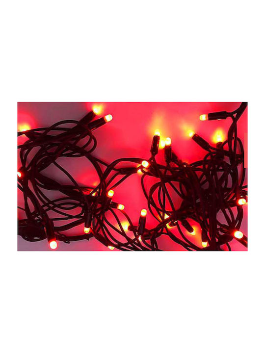 100 Λαμπάκια LED Κόκκινα σε Σειρά