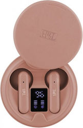 T'nB In-ear Bluetooth Handsfree Ακουστικά με Θήκη Φόρτισης Ροζ