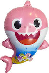 Ballon Folie Jumbo Baby Hai Rosa 66cm