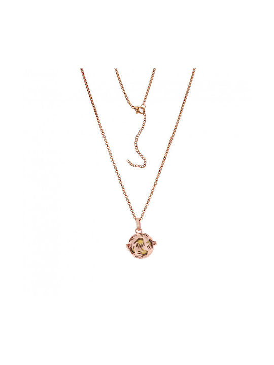 Senza Babybell Necklace with Pink Gold Plating