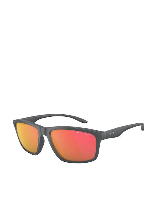 Armani Exchange Sonnenbrillen mit Gray Rahmen und Orange Spiegel Linse AX4122S 82946Q