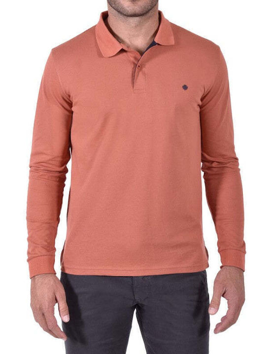 Polo Bluză cu mânecă lungă Terracotta