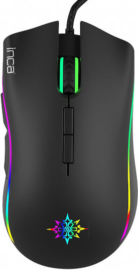 Inca IMG-349 RGB Gaming Mouse 6400 DPI Black