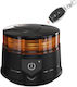 Car Beacon LED 12 / 24V Waterproof 13cm with Orange Lighting