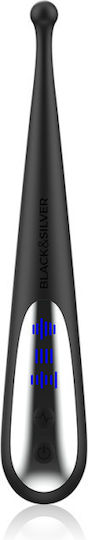 Dream Love Black & Silver Kenneth Clitoral Vibrator Stimulating Vibe 19cm Black