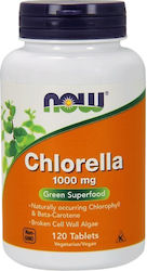 Now Foods Chlorella 1000mg 120 Registerkarten