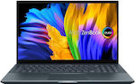 Asus Zenbook Pro 15 UM535QE-OLED-KY721X 15.6" Touchscreen (Ryzen 7-5800H/16GB/512GB SSD/GeForce RTX 3050 Ti/W11 Pro) (GR Keyboard)