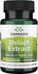Swanson Shilajit Extract 400mg 60 φυτικές κάψουλες