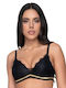 Cherry Negru Sutien Push Up fără Baloane