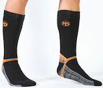 MS Hiking Medium Long Isothermal Hunting Socks Woolen in Black color