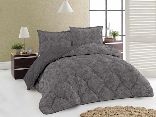 Linea Home Husă de pătură Single 160x215cm Royal GRI
