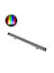 GloboStar Washergaia Außenstehlampe LED Wall Washer 144W RGBW IP67 Silber