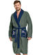Muydemi Bathrobe with Collar Green