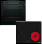 Bosch Φούρνος άνω Πάγκου 71lt με Κεραμικές Εστίες Π59.4εκ. Μαύρος