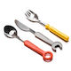 Gadget Master Set Tacâmuri pentru bebeluși Unelte din Metal Multicolore 3buc