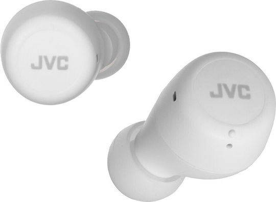 JVC Gumy Mini True Wireless Earbud / In-ear Bluetooth Handsfree Ακουστικά με Αντοχή στον Ιδρώτα και Θήκη Φόρτισης Λευκά