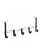 Metaltex Door Hook 5 Slots Metallic 38x6x15cm