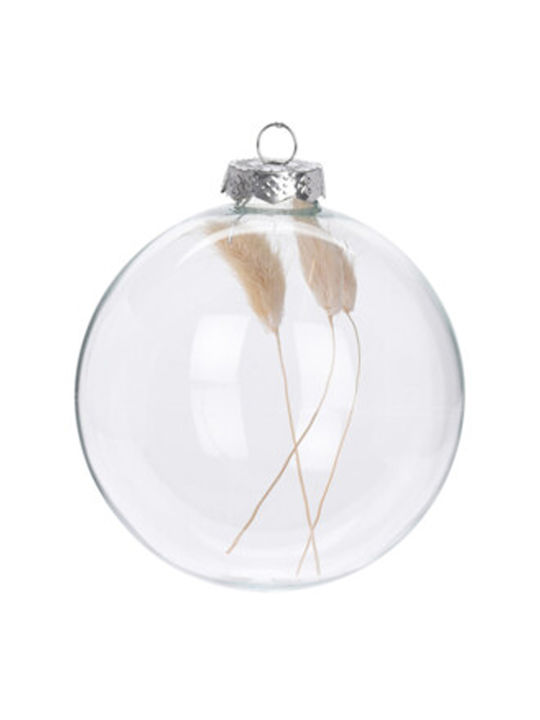 Weihnachtsglaskugel Transparent - Stachy (10cm)