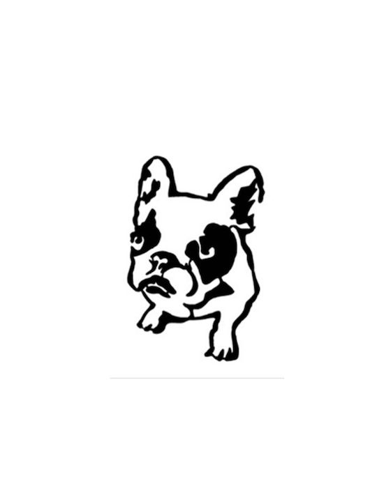 Homeplus Wanddekoration Silhouette Hund Schwarz aus Metall 40x3x40cm